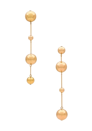 Cult Gaia Adrienne Earring in Metallic Gold.