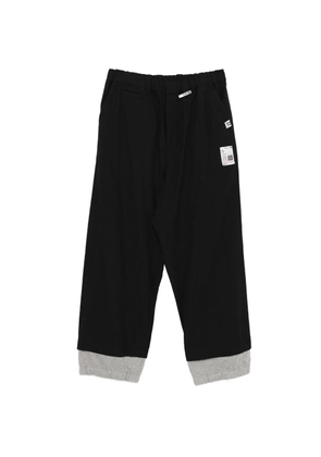 Maison MIHARA YASUHIRO layered wool trousers - Black