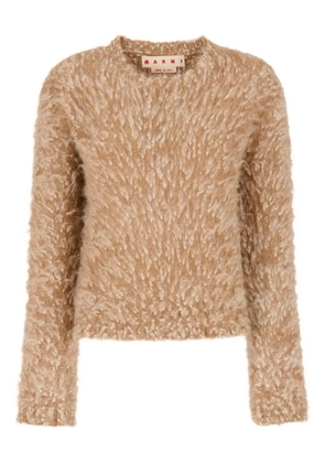 Marni bouclé alpaca sweater - Brown