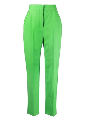 Alexander McQueen wool cigarette-cut trousers - Green