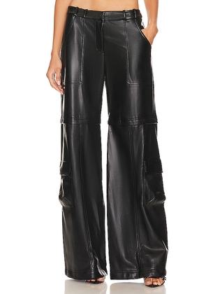 Amanda Uprichard Lucas Pants in Black. Size L. Also in M, S, XL, XS.