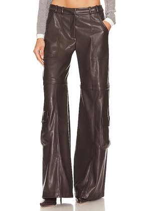 Amanda Uprichard Lucas Pants in Brown. Size L. Also in M, S, XL, XS.