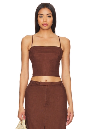 Bardot x REVOLVE Sita Top in Chocolate. Size 6. Also in 8.