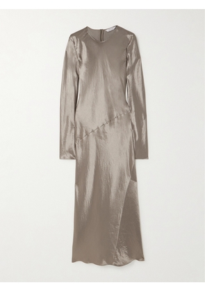 Max Mara - Elogio Paneled Satin-jersey Midi Dress - Neutrals - UK 2,UK 4,UK 6,UK 8,UK 10,UK 12,UK 14,UK 16,UK 18
