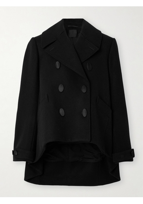 Givenchy - Oversized Asymmetric Cropped Double-breasted Wool Coat - Black - FR 36,FR 38,FR 40