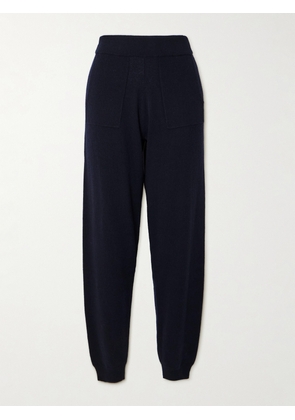 Allude - Wool And Cashmere-blend Tapered Track Pants - Blue - x small,small,medium,large,x large