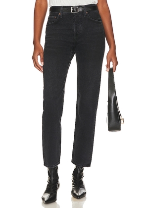 AGOLDE Parker Long Jeans in Black. Size 32. Also in 33, 34.