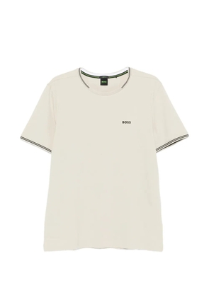 BOSS striped short-sleeve T-shirt - Neutrals