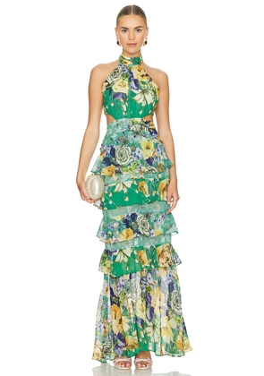 ELLIATT Gardenia Gown in Green. Size S. Also in L.