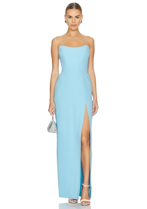 Amanda Uprichard x REVOLVE Chamberlain Maxi Dress in Baby Blue. Size L. Also in S, XL.
