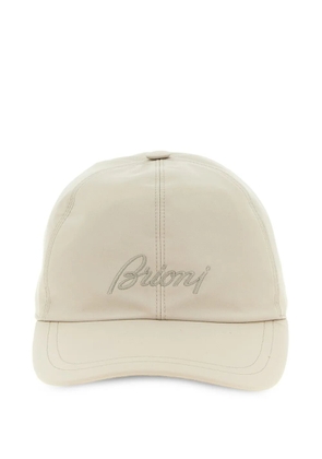 Brioni logo-embroidered cap - Neutrals