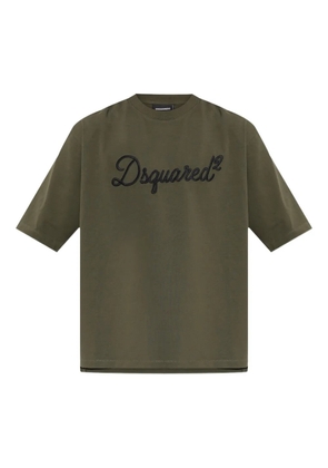DSQUARED2 embroidered crew-neck T-shirt - Green
