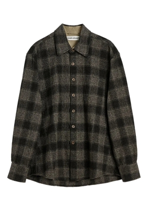 OUR LEGACY checked cotton shirt - Black
