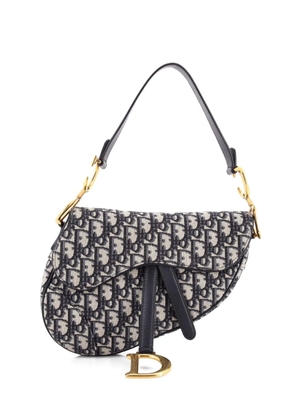 Christian Dior Pre-Owned Saddle Handbag Oblique Canvas Medium shoulder bag - Blue