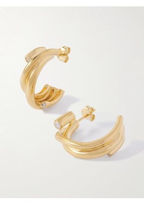 Completedworks - Recycled Gold Vermeil Cubic Zirconia Earrings - One size