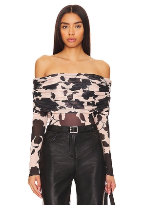 AFRM Maxine Bodysuit in Tan. Size 2X. Also in 3X, S, XS, XXS.