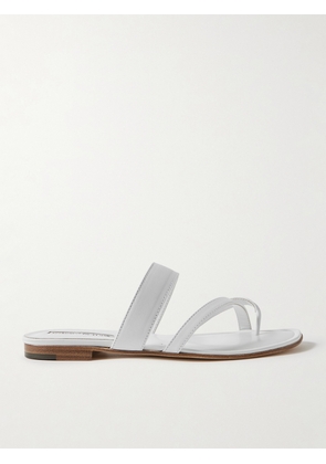 Manolo Blahnik - Susa Leather Sandals - White - IT35,IT35.5,IT36,IT36.5,IT37,IT37.5,IT38,IT38.5,IT39,IT39.5,IT40,IT40.5,IT41,IT41.5,IT42