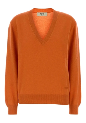 FENDI V-neck top - Orange