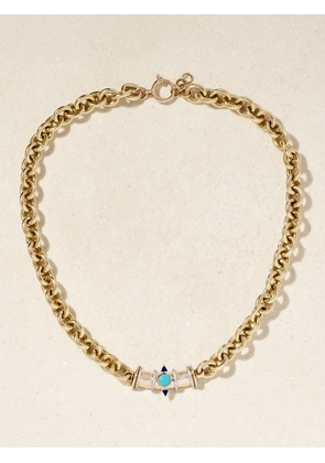 L’Atelier Nawbar - Tuxedo Mask 18-karat Gold Multi-stone Necklace - One size