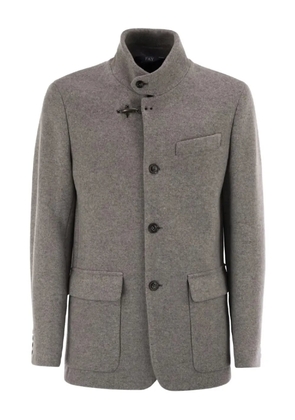 Fay wool blend single breasted blazer - Grey