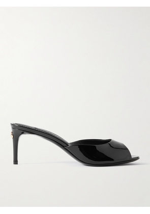 Dolce & Gabbana - Embellished Patent-leather Mules - Black - IT35,IT36,IT36.5,IT37,IT37.5,IT38,IT38.5,IT39,IT39.5,IT40,IT40.5,IT41