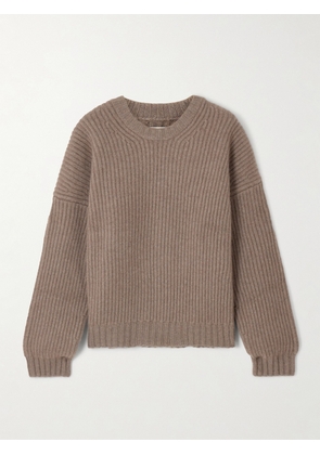KHAITE - Manuela Ribbed Cashmere Sweater - Brown - x small,small,medium,large
