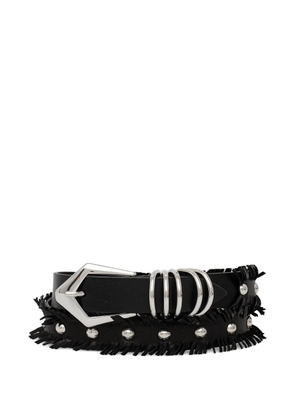 IRO fringed stud-embellished belt - Black