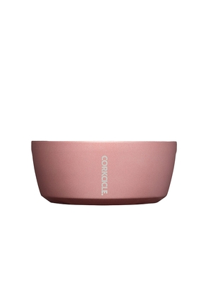 Corkcicle Dog Bowl 32oz in Rose.