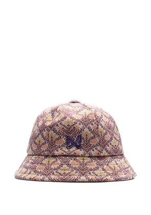 Needles arabesque-pattern bucket hat - Red