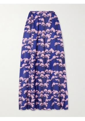 BERNADETTE - Elle Floral-print Taffeta Maxi Skirt - Blue - FR 34,FR 36,FR 38,FR 40,FR 42,FR 44,FR 46