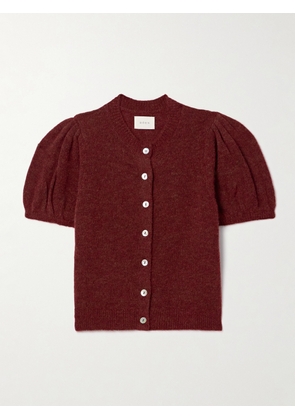 DÔEN - Anisa Knitted Cardigan - Burgundy - x small,small,medium,large,x large