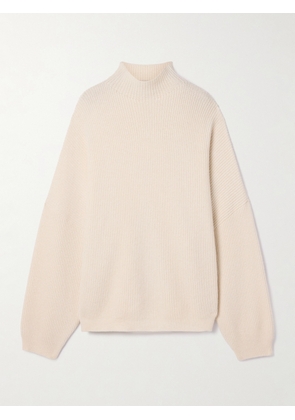 FFORME - Kimm Oversized Ribbed Cashmere Sweater - Cream - x small,small,medium,large