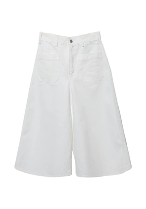 Celine Pre-Owned denim bermuda shorts - White