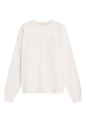 Maison Kitsuné embroidered-cotton sweatshirt - Pink