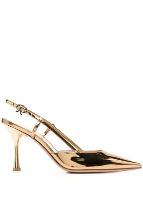 Gianvito Rossi Ascent 85mm slingback pumps - Yellow