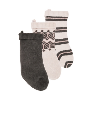 Barefoot Dreams x REVOLVE CozyChic Holiday Stocking in Ivory.