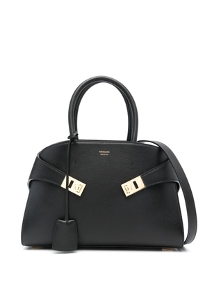 Ferragamo medium Hug Gancini-buckle tote bag - Black