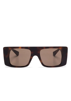 Gucci Eyewear rectangle-frame sunglasses - Brown