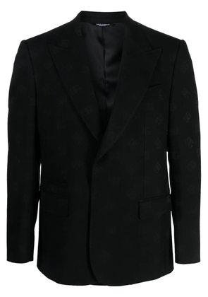Dolce & Gabbana DG-jacquard blazer - Black