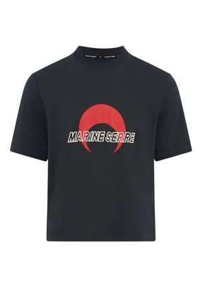Marine Serre logo T-shirt - Black