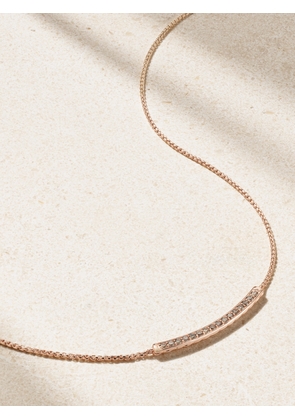 David Yurman - Petite Pavé 18-karat Rose Gold Diamond Necklace - One size