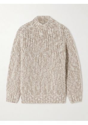 Loro Piana - Cashmere And Silk-blend Sweater - Neutrals - x small,small,medium,large,x large