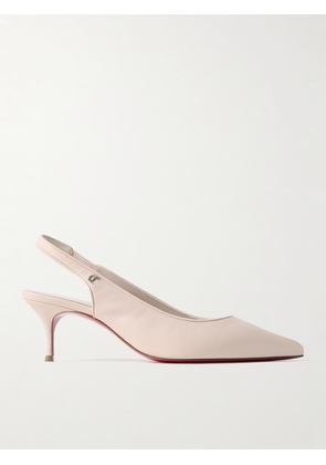 Christian Louboutin - Sporty Kate 45 Leather Slingback Pumps - Cream - IT36,IT36.5,IT37,IT37.5,IT38,IT38.5,IT39,IT39.5,IT40,IT40.5,IT41,IT41.5,IT42