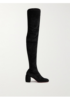 Christian Louboutin - Minny Suede Over-the-knee Boots - Black - IT36,IT36.5,IT37,IT37.5,IT38,IT38.5,IT39,IT39.5,IT40,IT40.5,IT41,IT42