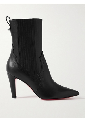Christian Louboutin - Santigag 85 Leather Ankle Boots - Black - IT36,IT37,IT37.5,IT38,IT38.5,IT39,IT39.5,IT40,IT41,IT41.5