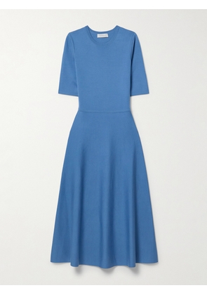 Gabriela Hearst - Seymore Wool And Cashmere-blend Midi Dress - Blue - x small,small,medium,large,x large