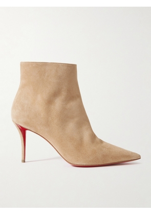 Christian Louboutin - So Apostropha 80 Suede Ankle Boots - Brown - IT36,IT36.5,IT37,IT37.5,IT38,IT38.5,IT39,IT39.5,IT40,IT41