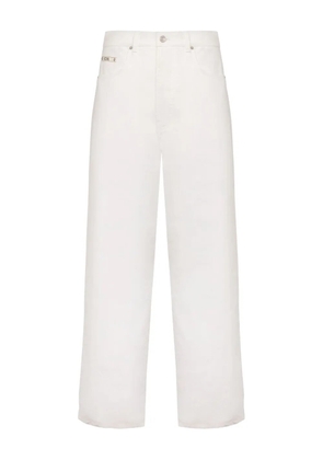 Moschino logo-plaque jeans - White