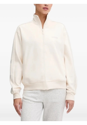GUESS USA logo zip sweatshirt - White