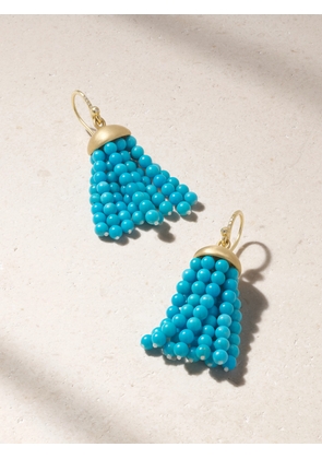 Irene Neuwirth - 18-karat Gold, Turquoise And Diamond Earrings - One size